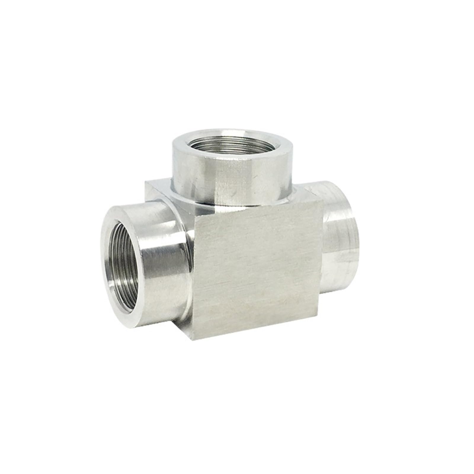 Accesorio de acero inoxidable 304 de 3 vias 3/8 BSPP con acabado premium