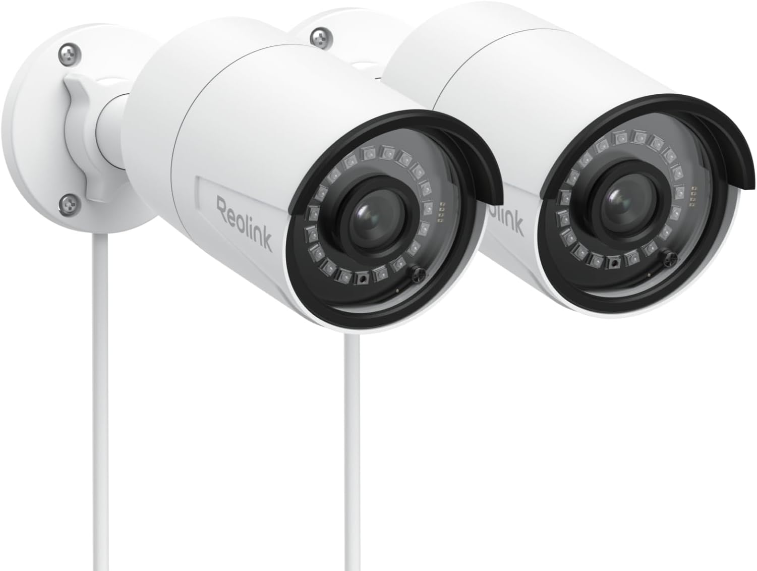 5MP PoE Security Camera, Outdoor Indoor Surveillance for home, Person/Vehicle/Pet Detection, Time-Lapse, 100ft IR Night Vision, Work with Smart Home, support 512GB SD Card, RLC-510A(Pack of 2)