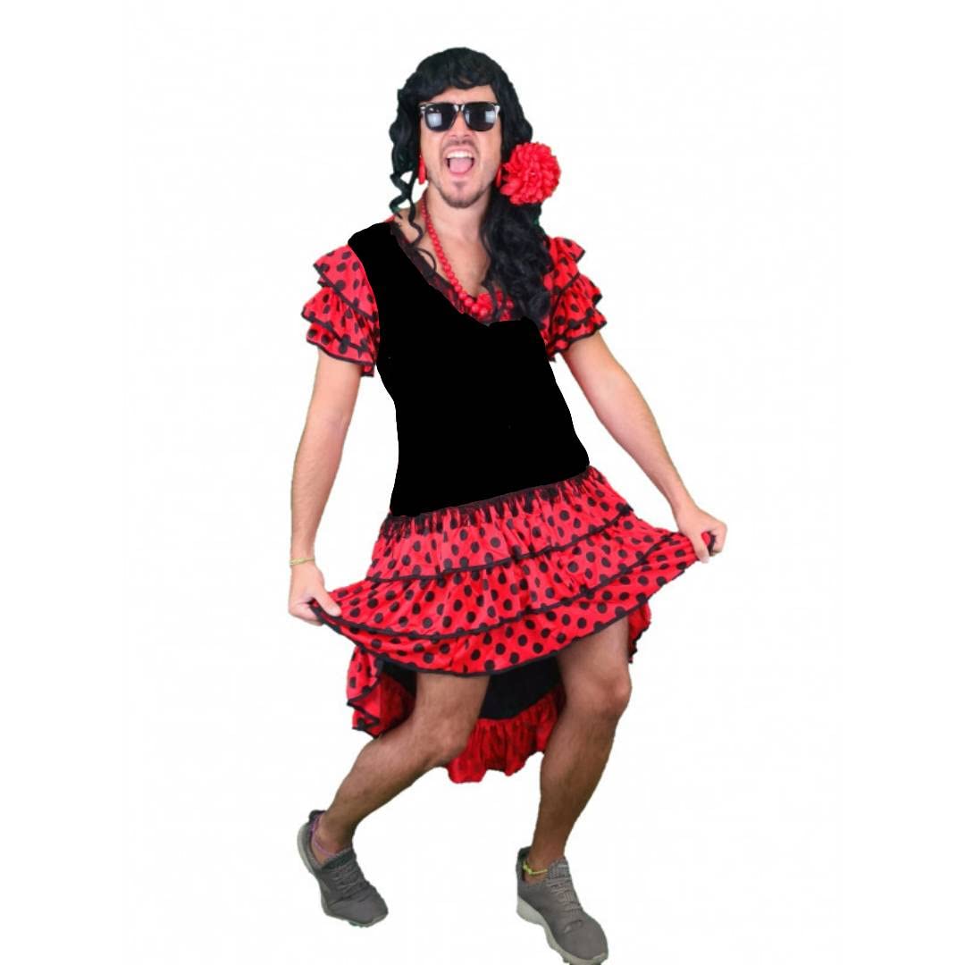 Disfraz Sevillana Hombre La Melody - Despedidas Soltero