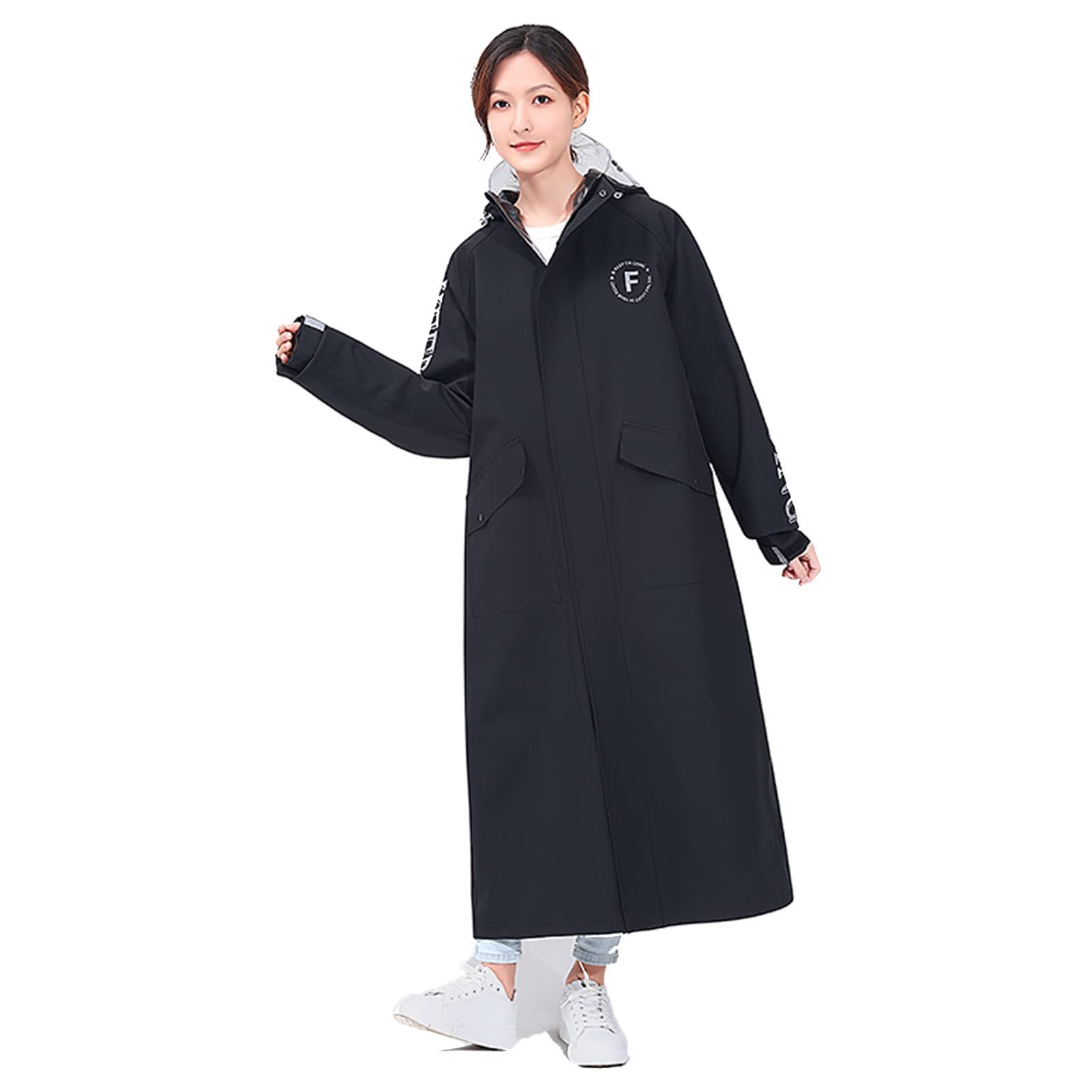 Veste de pluie pour adultes robuste avec protection intégrale contre les averses