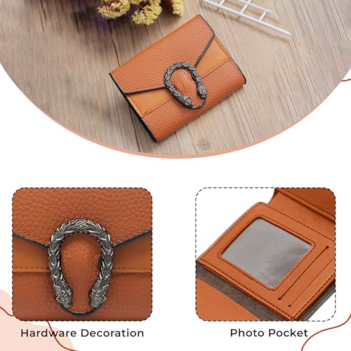 Image of Kraptick Women's Wallet -Stylish and Compact Purse Clutch Wallet for Women, Stylish Card Coin Holder, Debit Card Holder, Money Organizer and Travel Wallet for Women with 8 Slots (Brown)