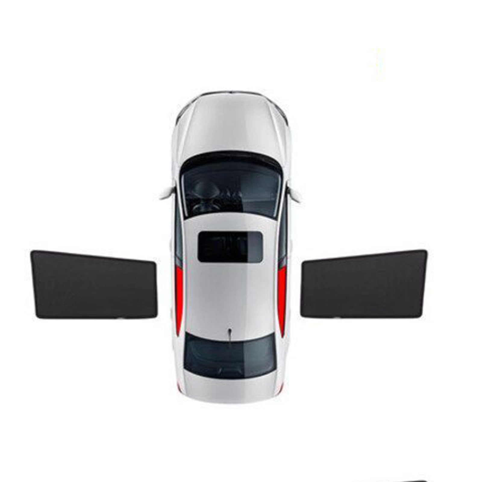 Tendine Parasole Auto per Porsc-he Macan SUV 2014 2015 2016 2017 2018 2019-2024+, Personalizzato Raggi UV Isolamento Protezzione Privacy Anti Zanzara Traspirante Parasole,Rear