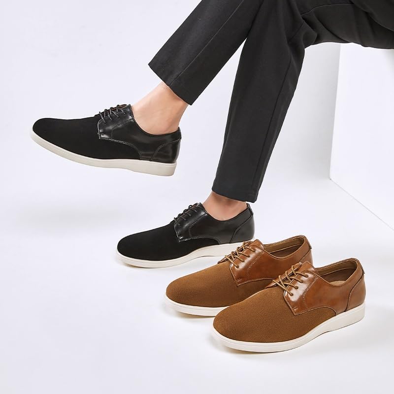 British Retro Derby Shoes Round Toe Lace-up Men's Casual Leather Shoes Suitable for Daily Work Cowhide Sole Non-Slip Wear-Resistant3