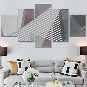 SIGNWIN 5 Panel Canvas Wall Art Modern Art...