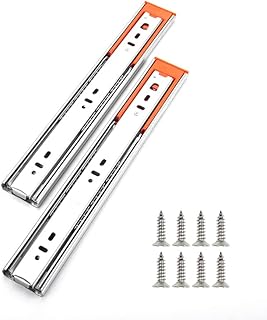 Full Extension Drawer Slides Side Mount 10 inch Soft Close Drawer Slides Ball Bearing Drawers Slide Heavy Duty Drawer Slid...
