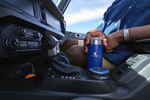 Image of Stanley AeroLight Transit Bottle 20 oz | Locking Drink Through Lid | Leak Resistant Water Bottle or Coffee Travel Mug | Lightweight Insulated Stainless Steel | BPA-Free | Lapis Glimmer (Pack of 4)