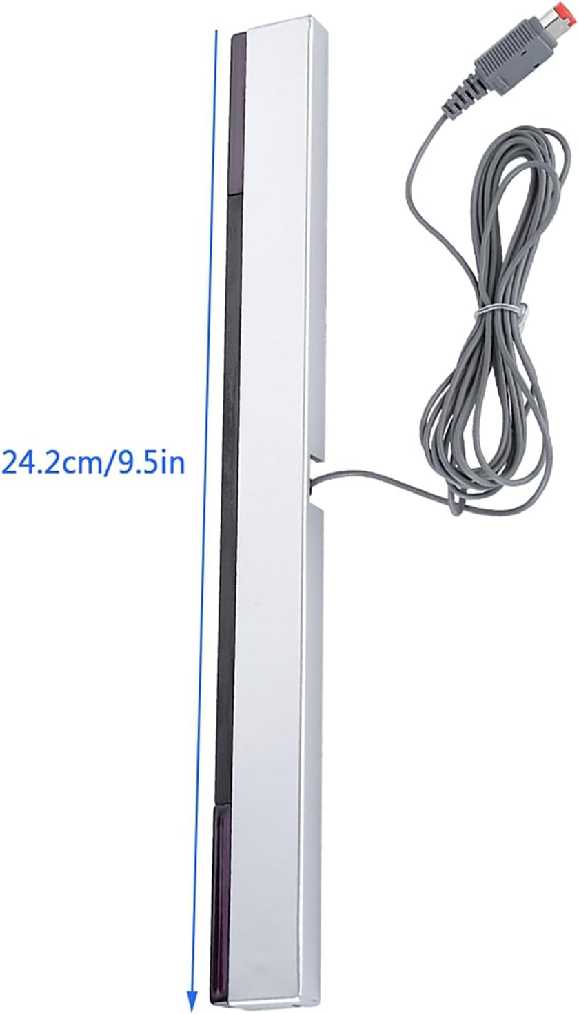 Wired Sensor Bar, Game Console Receiver Compatible with WII WIIU