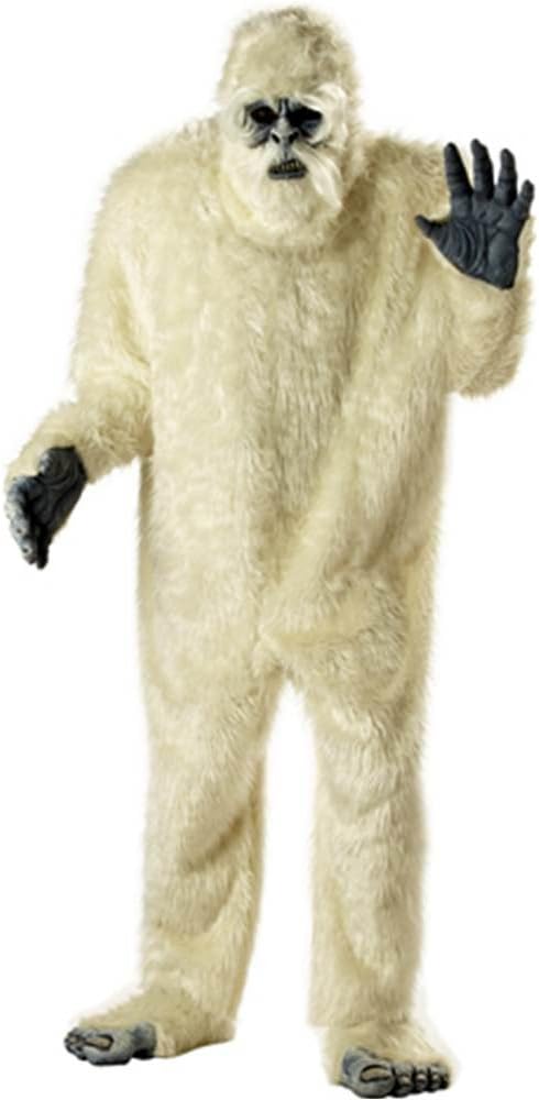 California CostumesMen's Plus-Size Full Fur Abominable Snowman Suit, Multicolored, One Size