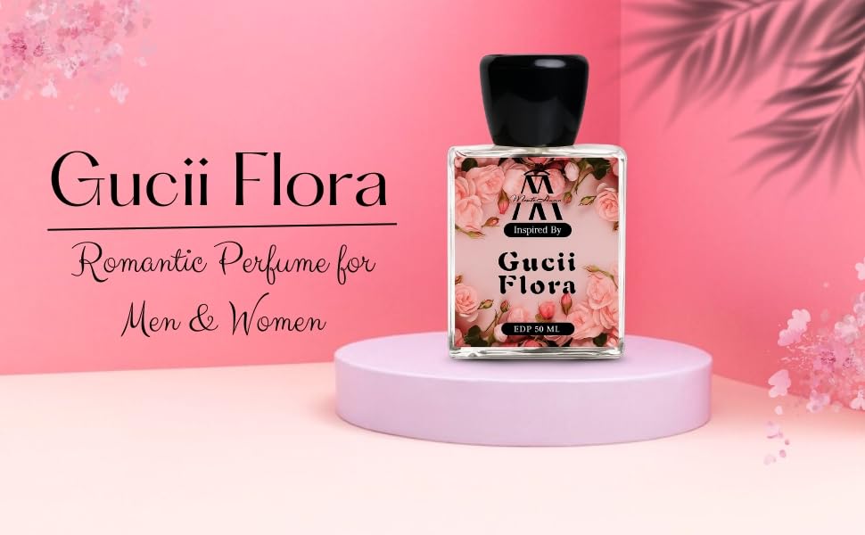 Image of G-FLORA Eau De Parfum Unisex Perfume, Floral Oriental Fragrance with Rose, Patchouli, Sandalwood, Citrus Notes, Long Lasting Scent, 50 ML