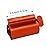 Toothpaste Squeezer - Metal Tube Squeezer Stainless Steel Tube Wringer UDQYQ Toothpaste seat Holder Stand (Orange)