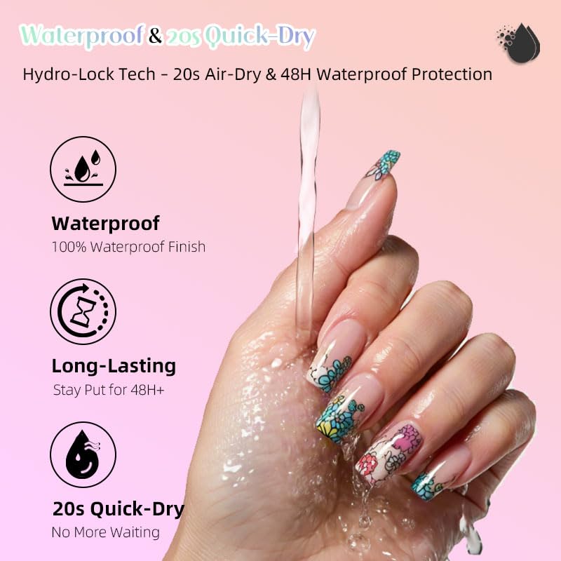 12 Colors Nail Art Marker, Quick Dry Nail Polish Pens, Waterproof Nail Art Pens, Gel Marker Pen Set with 0.5 MM Fine Tips, Nails Design Kit, Acrylic Painting Liner Pen for Nail Art, Manicure Tools - Image 2