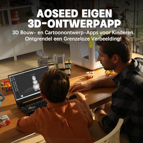 X-Maker 3D-Drucker mit Design-App - Vollständig geschlossen, KI Design-App, umfangreiche Sammlung an 3D-Spielzeugvorlagen, mit 16+ Mini-3D- Designmodulen, 3D-Drucker mit 8-teiligem PLA-Filament-Set
