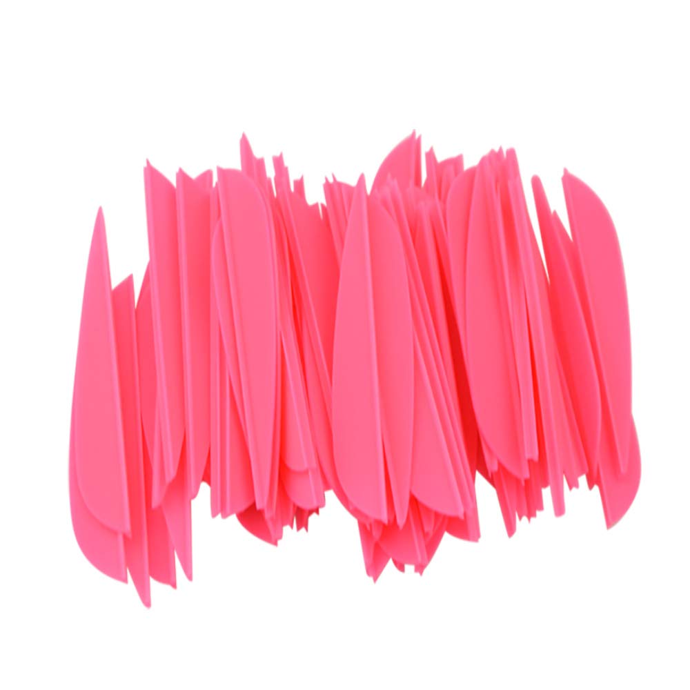 ZSHJG 100 pcs Goma Plumas de Flecha 3 Pulgadas El Plastico Flecha Plumas Fletches para la Caza DIY Flechas — view 10