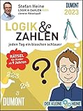kalender musikinstrumente  Stefan Heine Logik & Zahlen Kids 2023 - Tagesabreißkalender - 11,8x15,9 - Logikkalender - Rätselkalender - Knobelkalender - Kinderkalender: Cleverer Rätselspaß für Kids