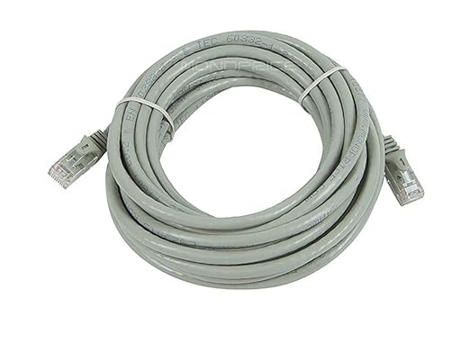 Cable Ethernet Cat6 Monoprice 20ft Gris RJ45 miniatura 2