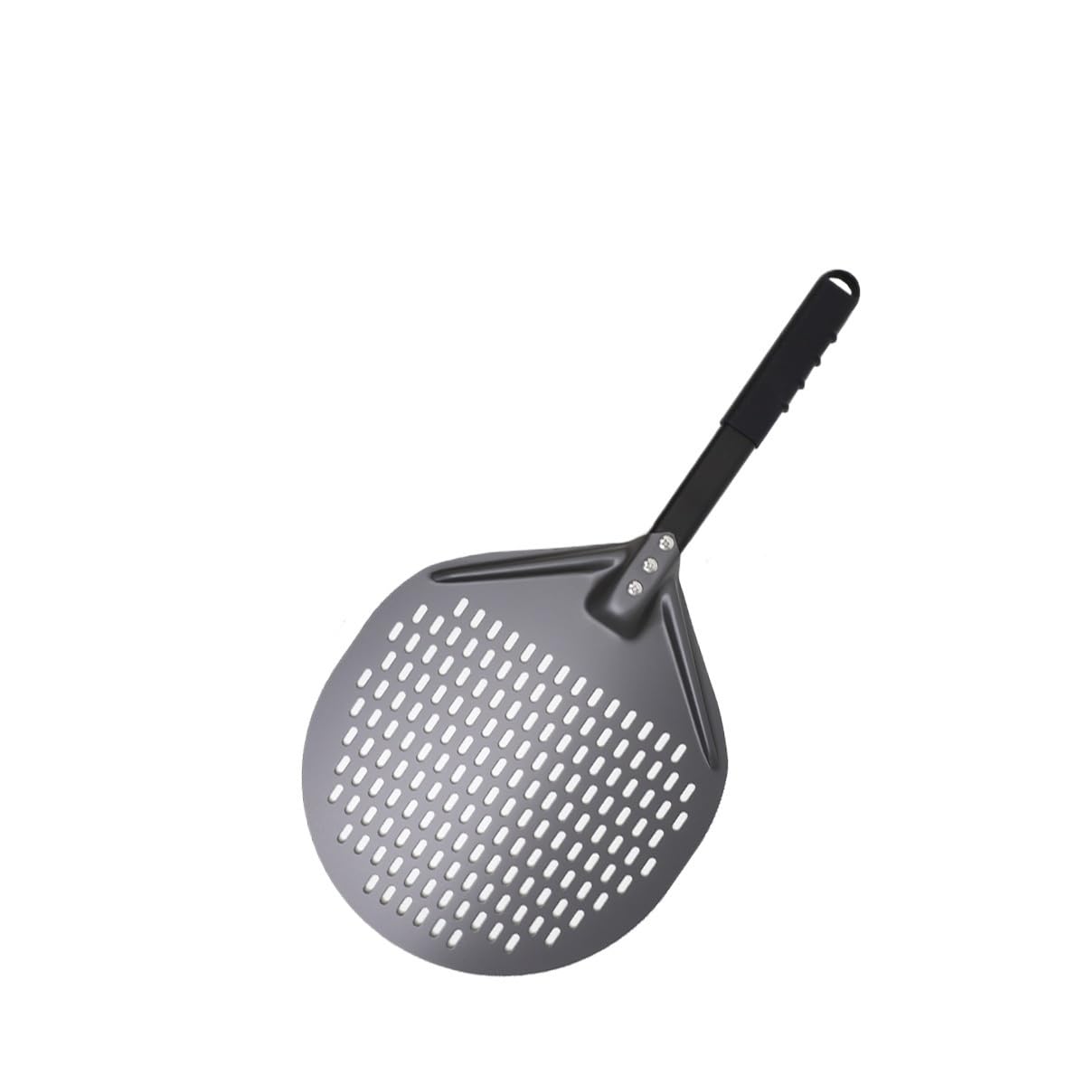 WANGSHAOWEI Pizza ​Paddle 12 Inch Aluminum Perforated Pizza Shovel Peel With Detachable Handle Nonstick Oven Baking Paddle Spatula Turners Accessories(12 inch 58cm)
