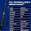 Magno Jigging Rod Saltwater Slow Pitch Casting Fishing Rod, Toray Carbon Blank, Lightweight & Powerful, Black/Gold