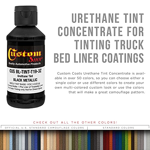 Image of Custom Coat 3 Ounce, Black Metallic, Bed Liner Tint Concentrate