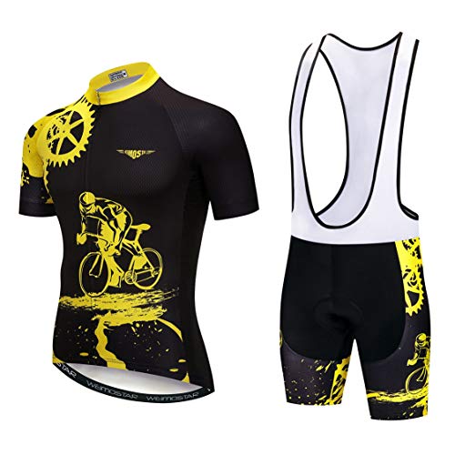 Maillots de cyclisme respirants Weimostar vêtements de sport noir d'été