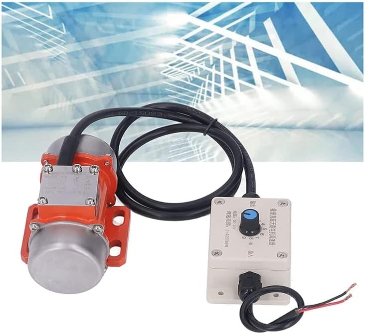 30W Concrete Vibrator, 4000RPM Electric Vibrating Motor With Speed Controller & Adjustable Exciting Force - (Speed(RPM): Other, Voltage(V): 24V)