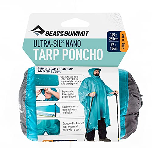 Poncho Nano Tarp Ultra-SIL da Sea to Summit, Pacific Blue