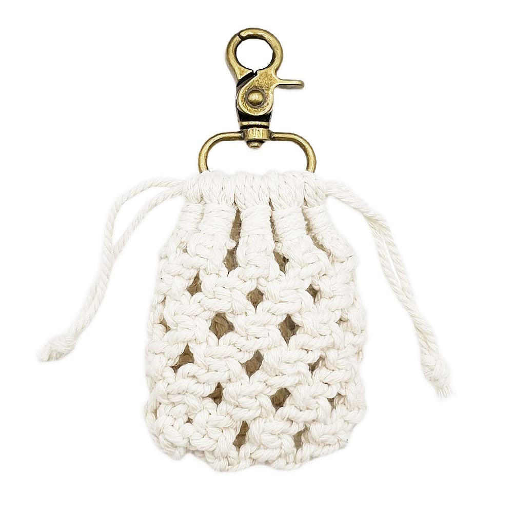 Tomcrazy Handmade Airpods Pro 2022 Case Airpods 3 2 1 Mini Carrying Cover, Crochet Earbuds Small Storage Bag for Galaxy Buds 2 Pro 2022,Buds 2 Pro Live Protective Case (Beige)