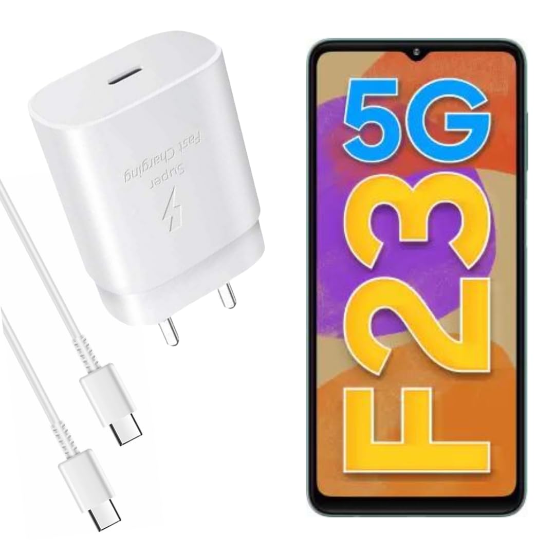 MAK 25W Charger with Cable for Samsung Galaxy F23 5G Type C Charger Adapter Compatible with Galaxy F23 Charger, 25 Watt USB Type C to C Pd Charging Adapter C Type, White (B0CNH5W8L1) Amazon Price History, Amazon Price Tracker