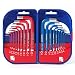 WORKPRO Allen Wrench Set, 18-piece Hex Key Set, SAE and Metric, Packed in ABS Hard Case