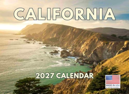California Calendar 2027 Monthly Wall Calender 12 Month
