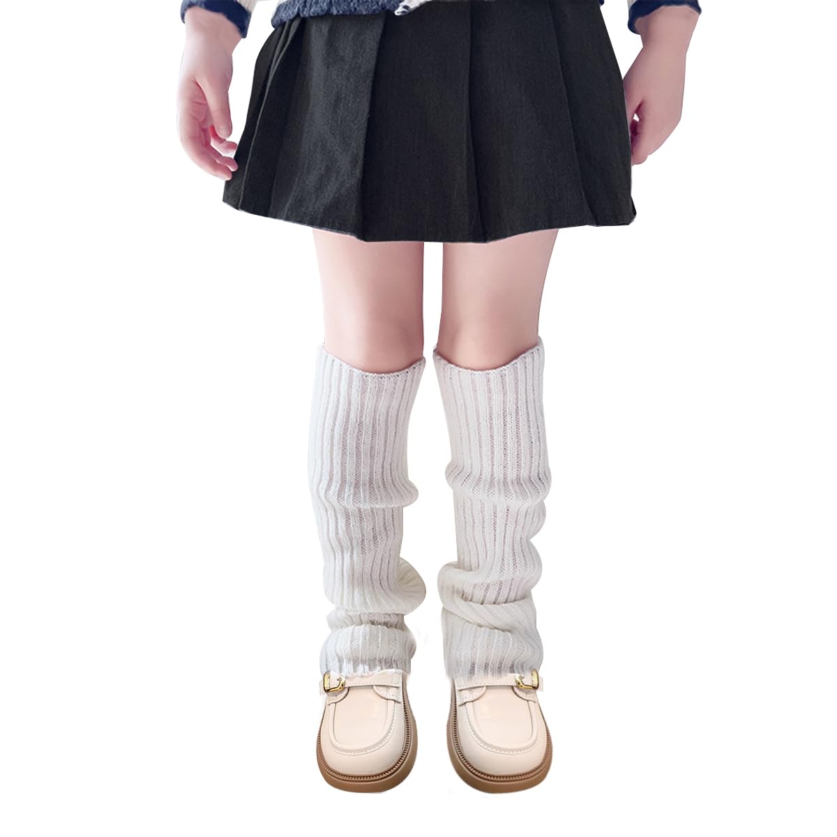 Leg Warmers for Kids Junior Girls Sock Sleeves Knitted Winter Leg Warmers for Yoga Ballet Dance Sports