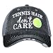 Tennis Hair Don't Care Women's Trucker Hats Caps by Katydid