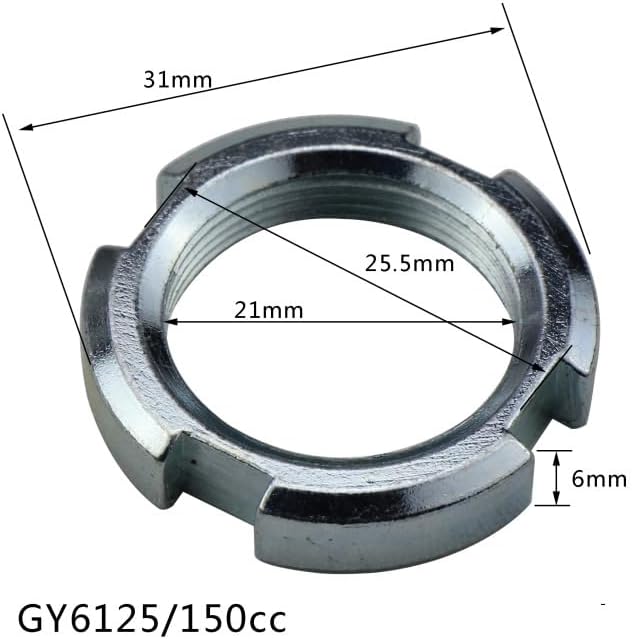 Replacement GY6 Starter Clutch Nut 2 Pcs