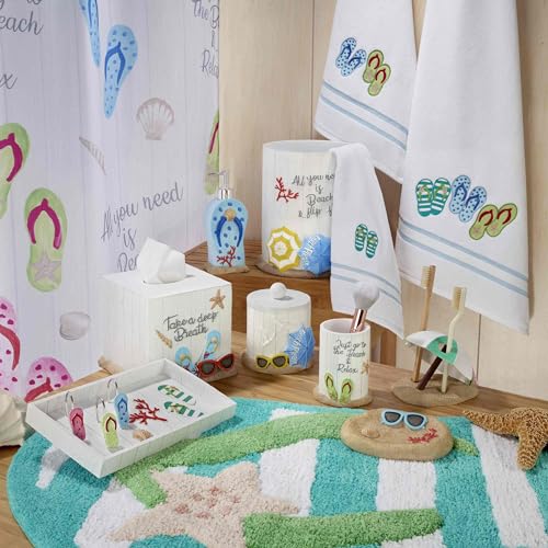 Avanti Linens Beach Mode Collection Fingerspitzen-Handtuch, Weiß