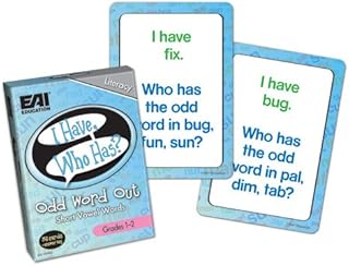 EAI Education I Have, Who Has? Odd Word Out: Short Vowel Words Game: Grades 1-2