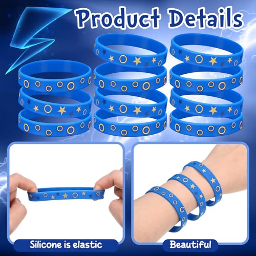 Chunful 24pcs Cartoon Birthday Party Decorations Bracelets Silicone Wristband Cartoon Supplies Gift for Birthday Party Favors by Chunful - Image 3