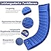 Arlierss Isomatte, 12CM Dicke Luftmatratze Camping mit Fußpresse Pumpe und Kissen, Anti-Ripstop Tragbar Schlafmatte Outdoor für Wandern, Reise, Strand-Blau