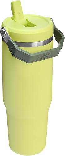 Miniatura 134 de Stanley - Vaso con popote plegable IceFlow con asa de 30 onzas Tapa de giro y popote abatible Botella de agua resistente a fugas Acero