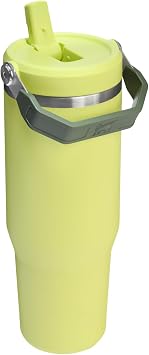 Stanley IceFlow 2.0 Tumbler with Flip Straw with Handle 887ml - Screw Lid and Flip Straw - Leakproof Water Bottle - Stainless Steel - BPA Free - Prickly Pear