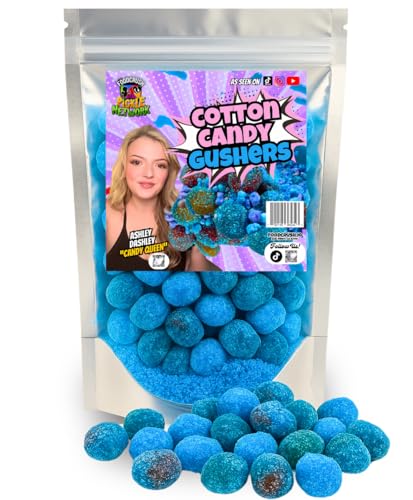 Cotton Candy Gushers Candy Snacks From Tiktok-Ashley Dashley's (3/4 LB)