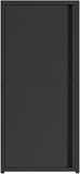 [en.casa] Armadio a Colonna in Metallo Armadietto da Ufficio con 1 Anta e 2 Ripiani Regolabili in Altezza Mobile in Acciaio per Archivio 88 x 40 x 35 cm - Nero - 6