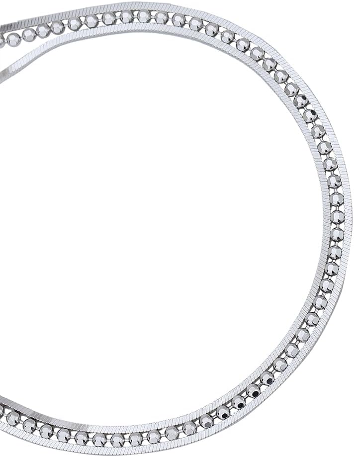 Vanbelle Sterling Silver Jewelry - Rhodium Plated with 925 Stamp - Beaded & Multi Layered Anklet - Stylish Elegant Beautifully Designed for Women - 9" Long + 1" Extender - Image 2