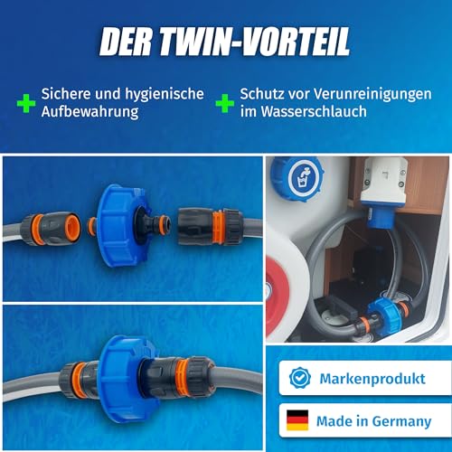 Adaptateur réservoir d'eau avec raccord rapide et kit de commande MaJoCompTec