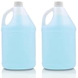 WUWEOT 2 Pack 1 Gallon Jugs, Empty Gallon Bottle, Plastic HDPE Container with Child Resistant Airtight Lids for Home and Commercial Use, Water Storage Containers for Water, Soaps, Detergents, Liquids