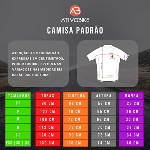 CAMISA CICLISMO FLAMENGO - UNISSEX - ZÍPER TOTAL M