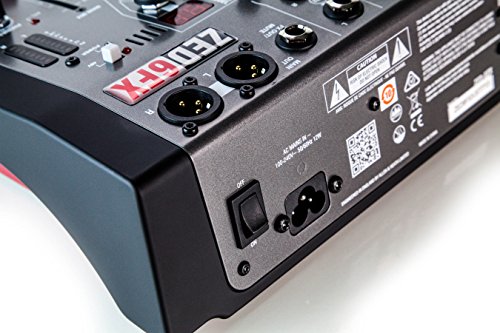 Zed 6 FX Table de mixage pour éliminer le souffle audio et ajouter des effets studio