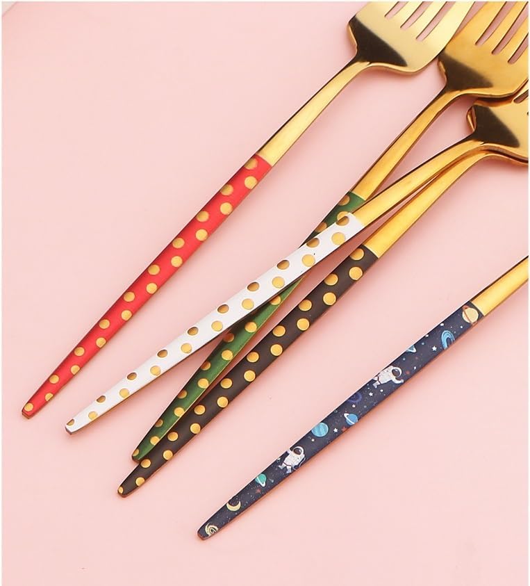 Silverware Flatware Set, 5/20/30/40/50/60 Piece Stainless Steel Portuguese Tableware Steak Knife, Fork, Spoon And Coffee Spoon Set(White,20 Piece set for 4)