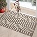 Indoor Doormat 24"x 36" Front Back Door Mat Rubber Backing Non Slip Door Mats Inside Floor Mud Dirt Trapper Mats Entrance Front Door Rug Shoes Mat Machine Washable Carpet (Camel:Time Cloister)