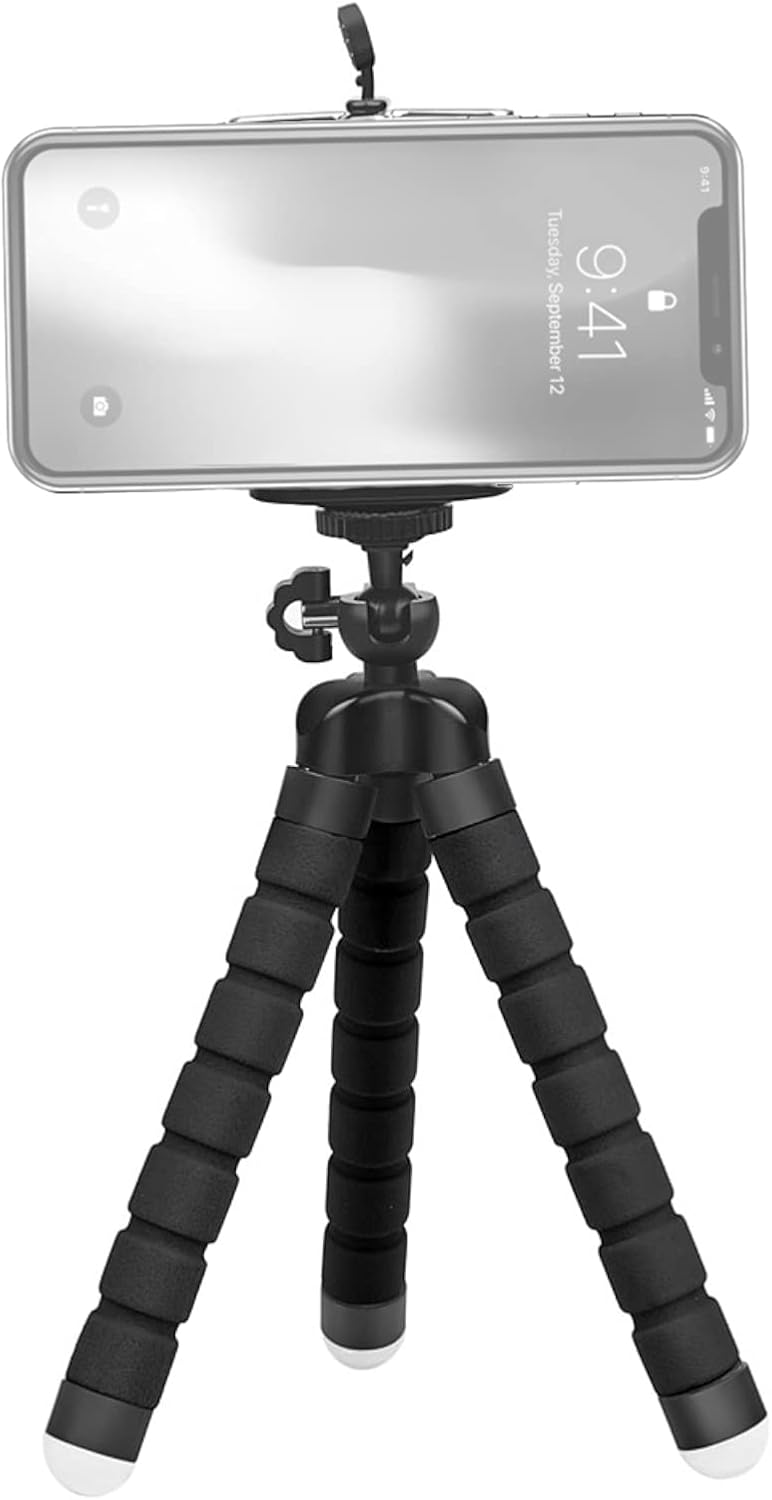 JALS Universal Tripod with Mobile Phone Holder Clip curacao Ubuy