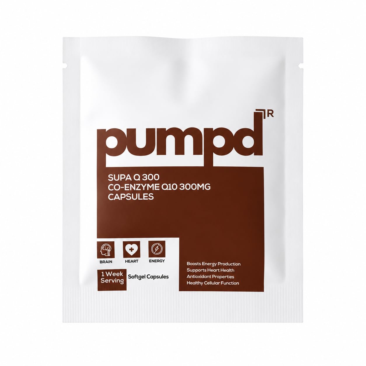 Pumpd SUPA Q 300MG Sachet, One Week Serving | Co-Enzyme Q10 (COQ10) | High Absorption 30 Softgel Capsules | Rich in Anti-Oxidant | Essential Nutrients for Immune System & Metabolism-image-29