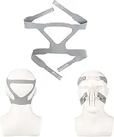 CPAP Headgear máscara universal CPAP compatível com a faixa de cabeça de ventilador, suprimentos de substituição Dreamstation CPAP – Cinza (máscara não incluída)